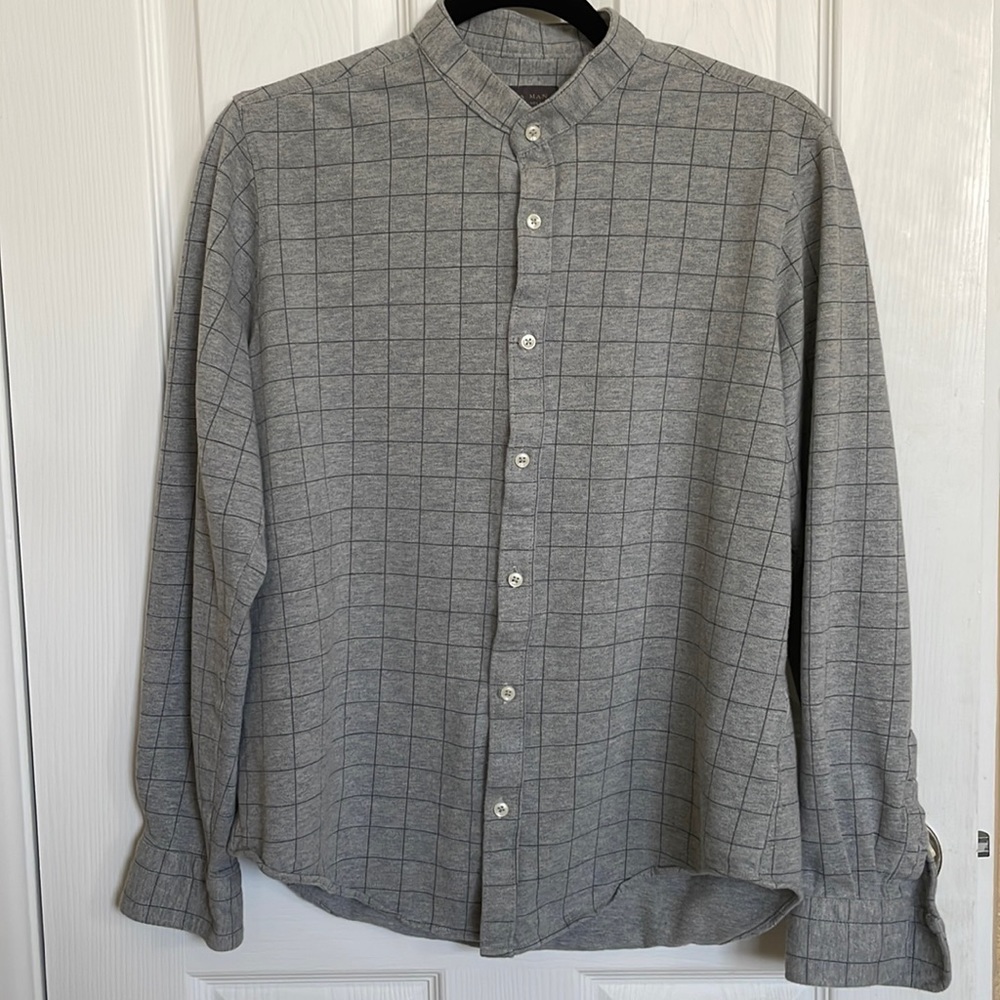 Zara mens button down shirt, Size L